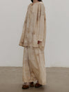 Mutedance 25 Spring/Summer Silk Printed Top Series MD-MD25SS51-SAND MD25SS48